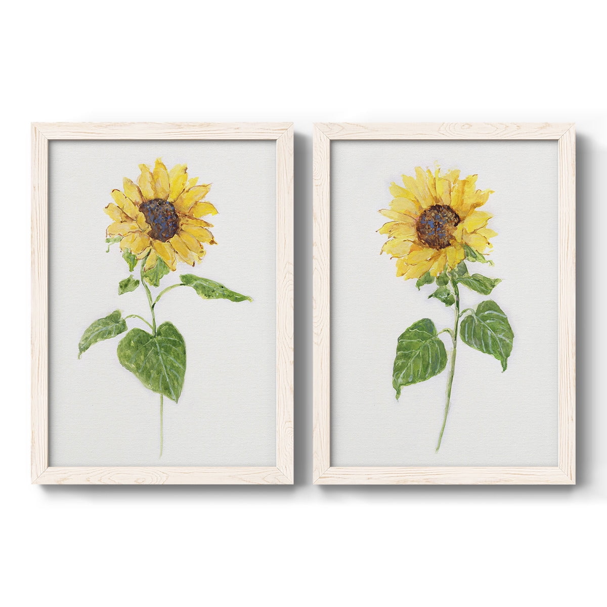 Sunflower I - Premium Framed Canvas 2 Piece Set - Ready to Hang