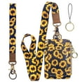 thumbnail image 1 of Sunflower Id Badge Holder with Lanyard, Cute Name Badge Holder,Flower Lanyard with Wallet,Zip ID Case with Lanyard for Work Office Nurse Medical Student Teacher Women, 1 of 2