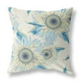 thumbnail image 1 of Sunflower Indoor/Outdoor Pillow with Removable Cover in Beige Yellow 18x18, 1 of 5
