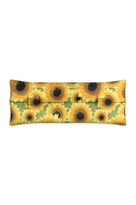 Sunflower with Inspirational Quote Seatbelt Pillow - Soft Mastectomy Cushion for Car - Boho Floral Design for Post Surgery Recovery - Women's Gift Idea