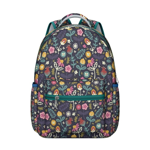 "Sunflower Jacquard Backpack - Luxury Floral Woven Backpack for Women, Elegant School Office Bag with Gold Hardware, Sophisticated Flower Lover's Accessory"