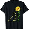 thumbnail image 1 of Sunflower Just A Girl Who Loves Golden Retrievers Dog Lover T-Shirt, 1 of 3