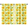 thumbnail image 1 of Sunflower Kitchen Curtains Cafe Curtains for Bathroom Dining Room Living Room Pocket Window Drapes 2 Panels Set 28"x36", 1 of 5