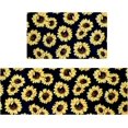 thumbnail image 1 of Sunflower Kitchen Decor Rug Set of 2, Farmhouse Country Kitchen Rugs and Mats Non Slip Washable, Absorbent Diatom Kitchen Accessories Decor Floor Mat 17"x47"+17"x30", 1 of 6