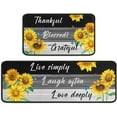thumbnail image 1 of Sunflower Kitchen Decor Rugs Set 2 Piece, Farmhouse Style Home Indoor Kitchen Rugs and Mats Non Skid Washable 17x47+17x30 Inches, 1 of 6