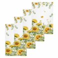thumbnail image 1 of Sunflower Kitchen Dish Towels for Drying Dishes Set of 4, Summer Eucalyptus Botanical Spring Floral Waffle Weave Microfiber Hand Tea Bathroom Towels Quick Dry & Absorbent Towel 15.7x23.6, 1 of 7