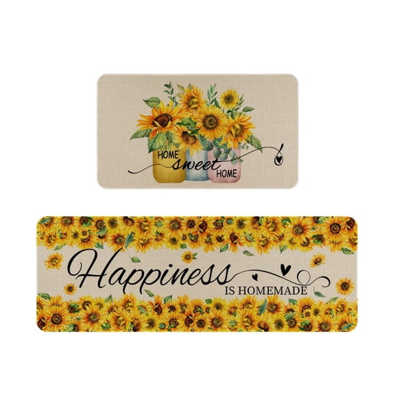 Sunflower Kitchen Floor Mat Spring Flower Entry Door Mat For Living Room Anti-Slip Carpet Rug Home Bedroom Hallway Long Rugs