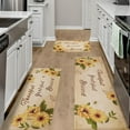 thumbnail image 1 of Sunflower Kitchen Mat Set of 3, Yellow Sunflower Kitchen Rugs and Mats Non-skid Washable Kitchen Floor Mats for in Front of Sink, Country Farmhouse Sunflower Kitchen Decor and Accessories(Vintage), 1 of 6
