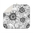 thumbnail image 1 of Sunflower Kitchen Mat for Dish Drying, Microfiber 16x18 Inch Pad, Absorbent and Foldable Drainer Mat for Sink or Countertop, 1 of 5