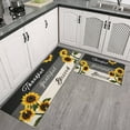 thumbnail image 1 of Sunflower Kitchen Rugs, Sunflower Decor Sunflower Rugs for Kitchen, Farmhouse Kitchen Rugs, Country Sunflower Kitchen Decor Accessories Things, Sunflower Rugs and Mats - Kitchen Mat Set of 2, 1 of 6