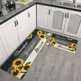 thumbnail image 1 of Sunflower Kitchen Rugs - Kitchen Mat Set of 2, Sunflower Decor Sunflower Rugs for Kitchen, Country Sunflower Kitchen Decor Accessories Things - Sunflower Rugs and Mats, 17x24 and 17x48 Inch, 1 of 5