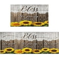 thumbnail image 1 of Sunflower Kitchen Rugs Mat Set of 2 Farmhouse Rustic Kitchen Rugs Kitchen Floor Mats Non Slip Washable Sunflower Kitchen Decor, 1 of 6