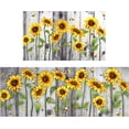 thumbnail image 1 of Sunflower Kitchen Rugs and Mats Anti Fatigue, Sunflower Kitchen Mat Cushioned Anti Fatigue 2 Piece Set and Gray Kitchen Floor mat for in Front of Sink for Home Kitchen Decor or Office 17"x30"+17"x47", 1 of 6