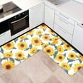 thumbnail image 1 of Sunflower Kitchen Rugs and Mats Sets of 2 Anti Fatigue Floor Mat Waterproof PVC Leather Non Slip Kitchen Mats for Floor Doormat for Kitchen Comfort Standing Mats Area Rugs Carpet Decor, 1 of 6