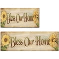 thumbnail image 1 of Sunflower Kitchen Rugs and Mats Sets 2 Piece Anti-Fatigue Farmhouse Kitchen Floor Mats Non Skid Rubber Backing Runner Rug Washable Comfort Standing Mat for Home Decor, Brown, 17.3x28+17.3x47 inch, 1 of 6