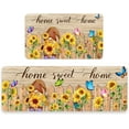 thumbnail image 1 of Sunflower Kitchen Rugs Set of 2, Sunflower Rug for Kitchen, Farmhouse Sunflower Kitchen Rugs and Mats Non Skid, Sunflower Kitchen Decor Floor Mats, Kitchen Runner Rug Carpet 17x29 and 17x47 Inch, 1 of 6