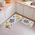 thumbnail image 1 of Sunflower Kitchen Rugs Sets of 2, Non Slip Washable Sunflower Rugs and Mats for Kitchen Floor, Sunflower Kitchen Decor, 17"x30"+17"x47" (Sunflower), 1 of 6