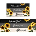 thumbnail image 1 of Sunflower Kitchen Rugs, Sunflower Decor Sunflower Rugs for Kitchen, Country Sunflower Kitchen Decor Accessories Things - Sunflower Rugs and Mats, Kitchen Mat Set of 2, 17x30 and 17x47 Inch, 1 of 6