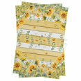 thumbnail image 1 of Sunflower Kitchen Towels Set of 2, Water Absorbent Dish Towel, Summer Eucalyptus Botanical Floral Yellow Wood Decorative Hand Towels - Quick Drying Cloth for Cooking Baking, 18x28 Inch, 1 of 8