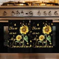 thumbnail image 1 of Sunflower Kitchen Towels Set of 4, Vintage Botanical Absorbent Dish Towels for Kitchen, Microfiber Hand Towel, Quick Drying Tea Towel for Cleaning Decorative Dishcloths Farmhouse Floral Black, 1 of 7