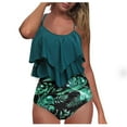 thumbnail image 1 of Sunflower Knot Swimwear for Women Ruched High Waisted Tankini Tank Top Swimsuit 2 Piece Cute Bikini Bathing Suit, 1 of 5