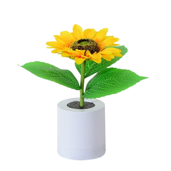 Sunflower Lamp Light, LED Artificial Flower Night Light, Desktop Home Decor, Sunflower Wedding Decoration, Mother's Day & Birthday Gift for Mom and Girls (Sunflower_Double Flower)