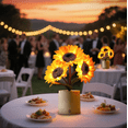 thumbnail image 1 of Sunflower Lamp, USB Rechargeable Sunflower LED Night Lamp, Table Lights for Bedroom, Bedside Decoration, Sunflower Lights Decor, 1 of 9
