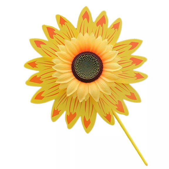 Sunflower Lawn Pinwheel Wind Spinner Small Garden Windmill Decor