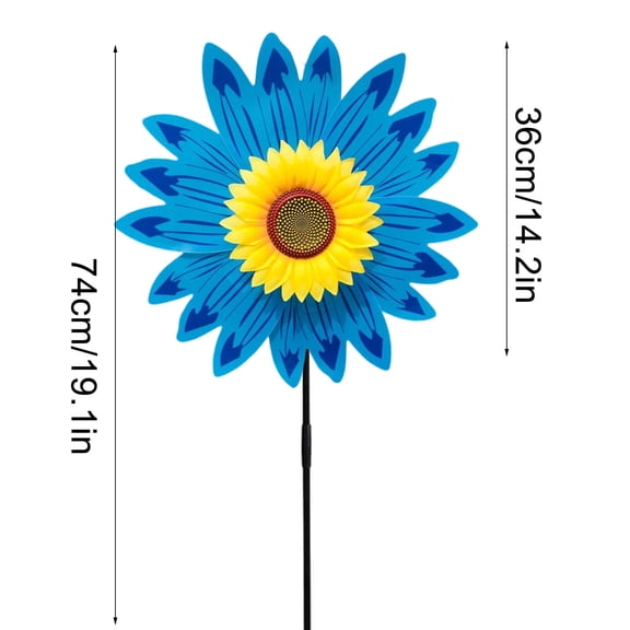Sunflower Lawn Pinwheels Wind Spinners Large Windmill Pinwheel for Garden,Yard, Party Outdoor Decor