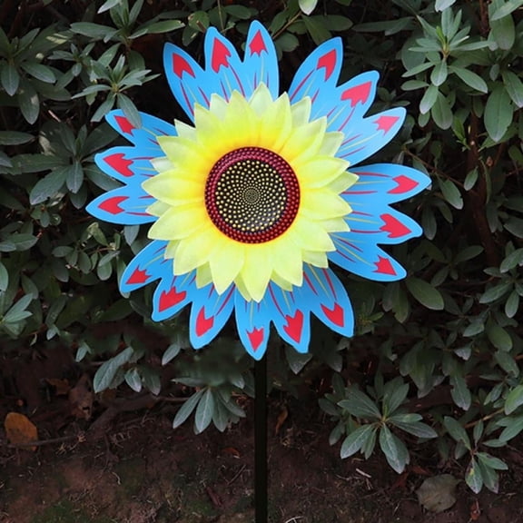 Sunflower Lawn Pinwheels Wind Spinners Large Windmill Pinwheel for Garden,Yard, Party Outdoor Decor(multiple color)