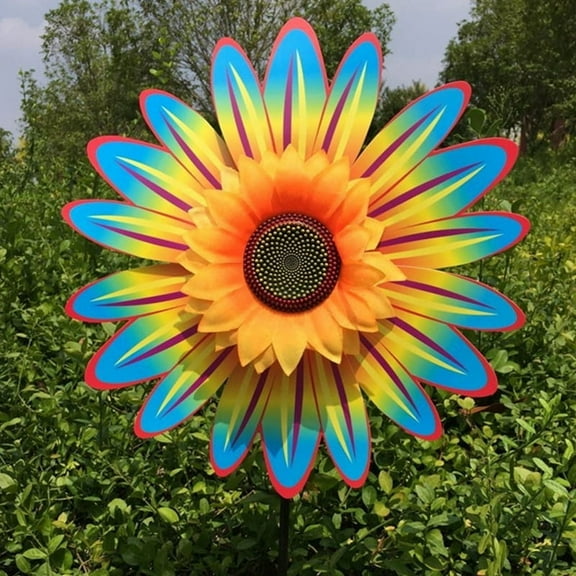 Sunflower Lawn Pinwheels Wind Spinners Large Windmill Pinwheel for Garden,Yard, Party Outdoor Decor