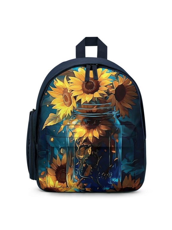 Sunflower Lightweight Backpack Suitable For Everyday Use Unisex One size