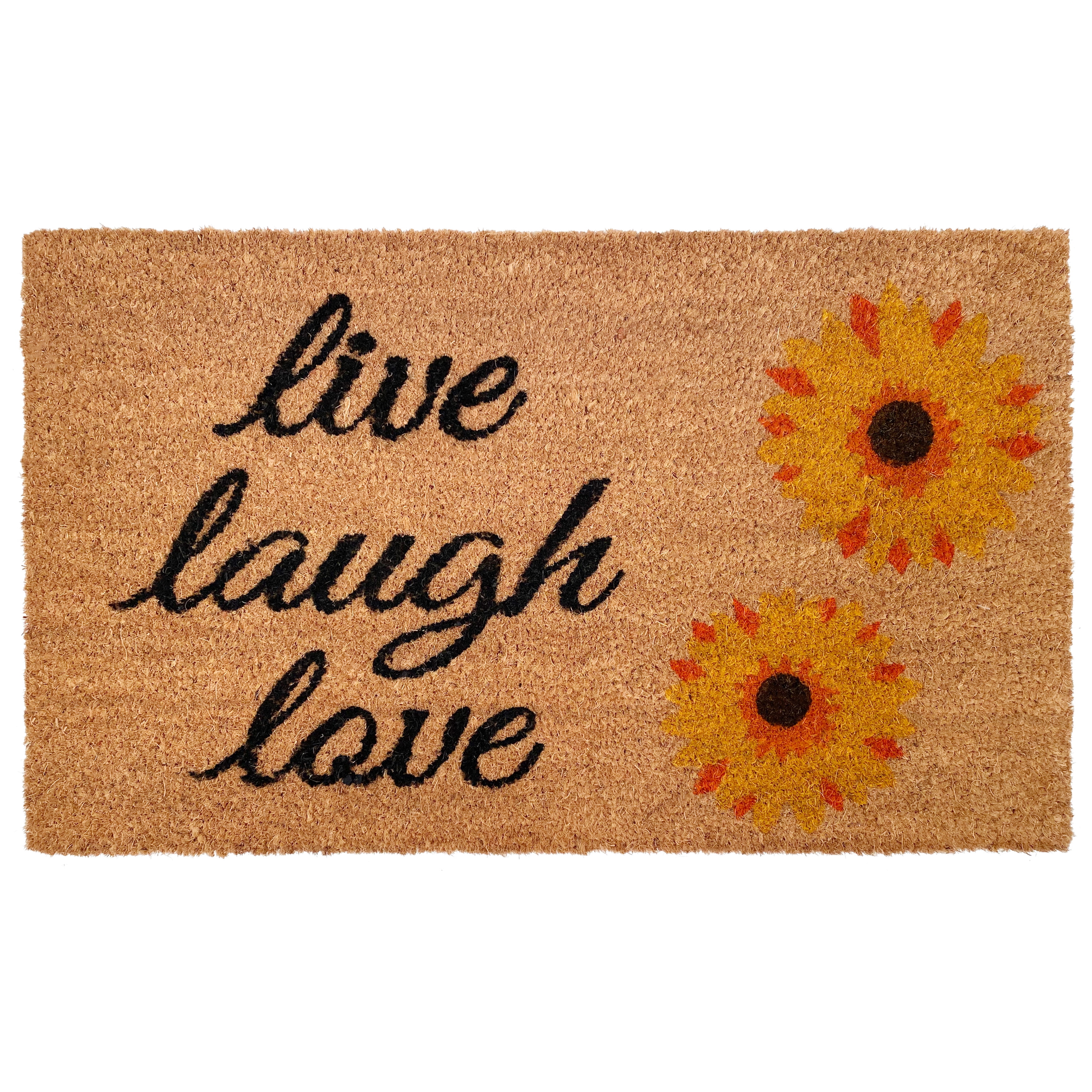 Sunflower Live Laugh Love Doormat