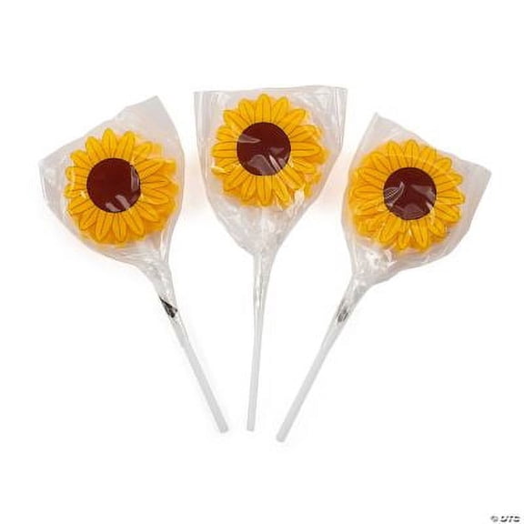 Sunflower Lollipops, 12 Pieces, Fall, Party Favors, Wedding