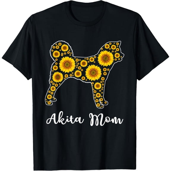 Sunflower Lover Gift, Funny Akita T-Shirt