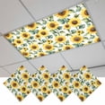 thumbnail image 1 of Sunflower Magnetic Fluorescent Light Covers for Ceiling Lights 2 x 4 Feet, Spring Green Botanical Summer Floral Office Classroom Kitchen Drop Ceiling Light Covers Lighting Filters Shade Panel 4 Packs, 1 of 9