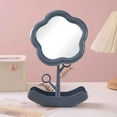 thumbnail image 1 of Sunflower Makeup Mirror with Storage Tray, Portable Desktop Vanity Mirror for Dorm Bedroom Dresser Tabletop, Cute Decorative Standing Mirror for Girls Home Decoration and Gifts, 1 of 6
