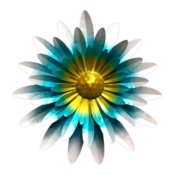 Sunflower Metal Flowers Wall Decor Metal Wall Art Decorations Hanging For Indoor Outdoor Home Kitchen Bedroom Garden