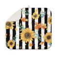 thumbnail image 1 of Sunflower Microfiber Dish Mat for Sink or Countertop Use, Foldable Rack Pad 16x18 Inch, Absorbent Floral Kitchen Design, 1 of 4