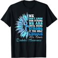 thumbnail image 1 of Sunflower Motivational Support Squad Diabetes Awareness T-ShirtMen and women, Black T-shirt, size: Extra large S-4XL, 1 of 4
