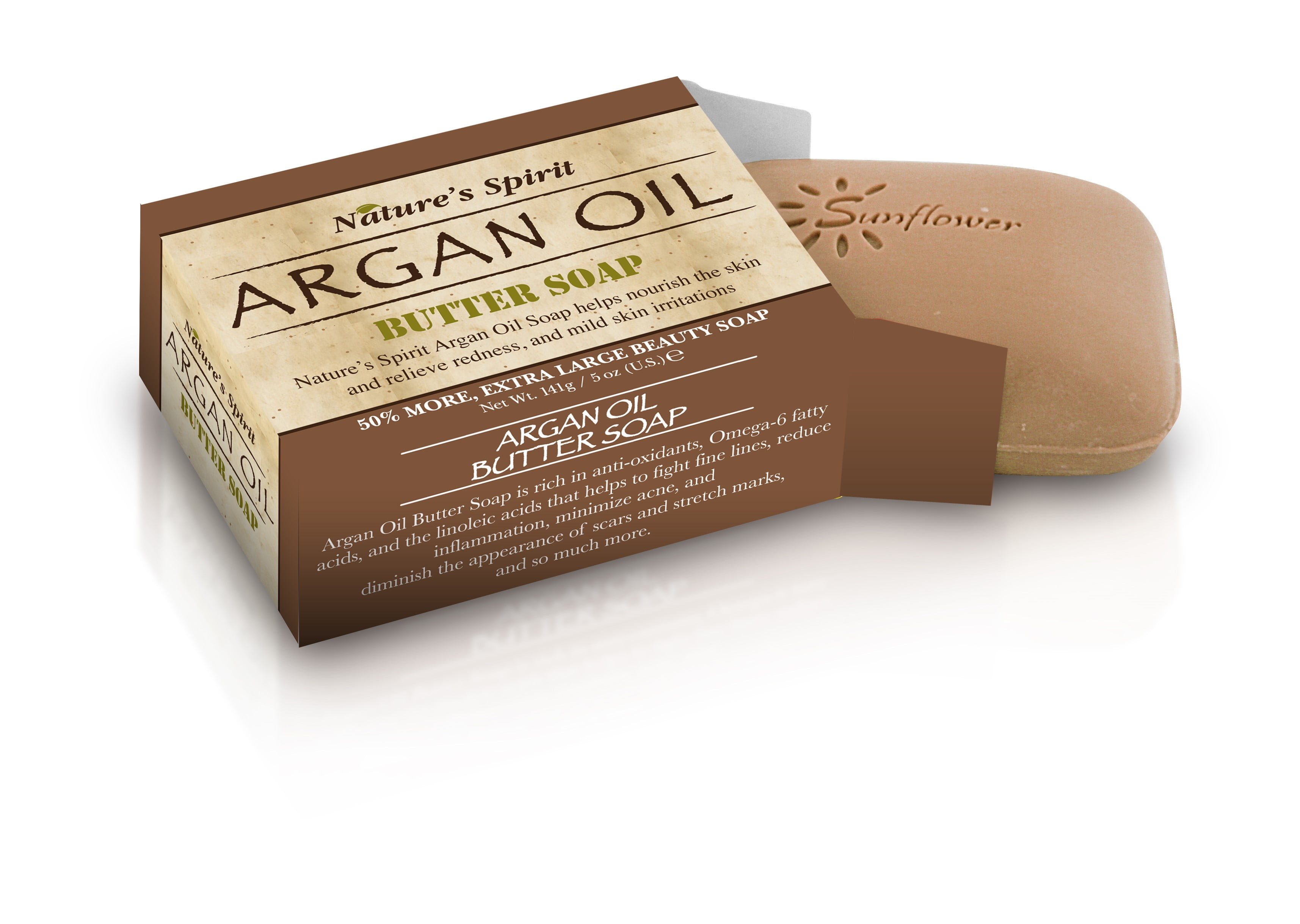 NATURE'S SPIRIT Argan Oil Butter Soap (5oz) NATURE'S SPIRIT Argan Oil Butter Soap (5oz)