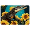 thumbnail image 1 of Sunflower Non-Slip Polyester Outdoor Carpet Bath Rug Door Mat - Machine Washable, 1 of 6