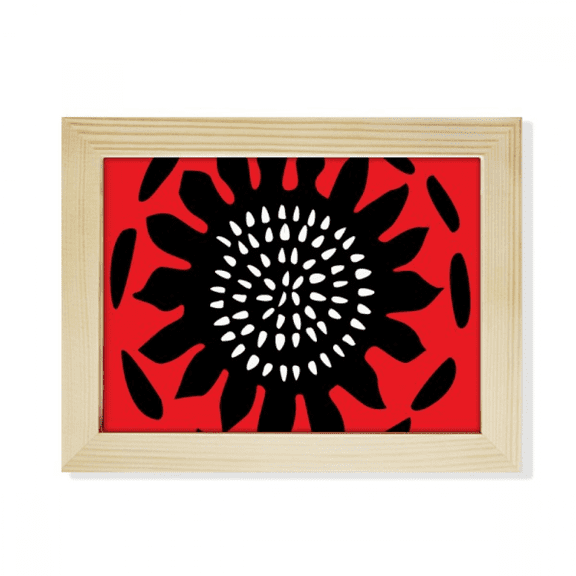 Sunflower Outline Celebrate Mexico Totems Desktop Photo Frame Picture Art Decoration Painting 6x8 inch