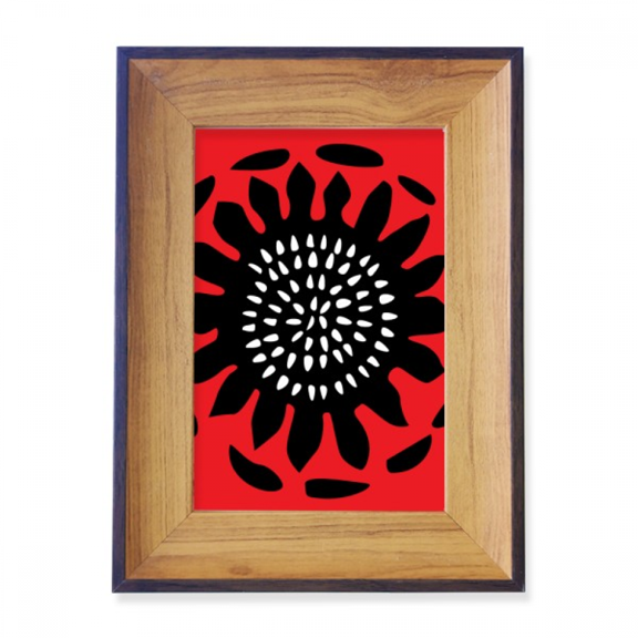 Sunflower Outline Celebrate Mexico Totems Photo Frame Exhibition Display Art Desktop Painting