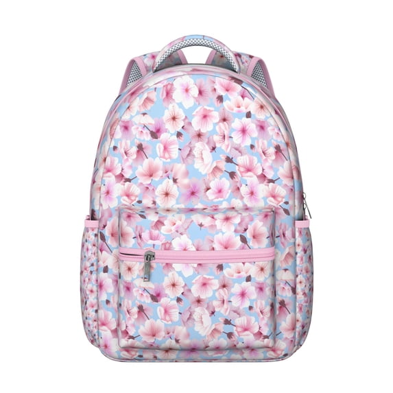 "Sunflower Patchwork Floral Backpack - Unique School Backpack for Creative Teens, Handmade-Inspired Flowers Design, Roomy College Essential with Charm Hook"