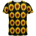 thumbnail image 1 of Sunflower Pattern All Over Mens T Shirt Multi MD, 1 of 2
