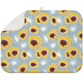 thumbnail image 1 of Sunflower Pattern Microfiber Dish Drying Mat for Sink Area, Foldable Kitchen Rack Pad 18x24 Inch, Absorbent Counter Mat, 1 of 5