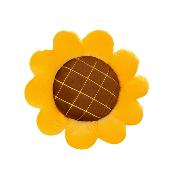 Sunflower Pattern Seat Cushion For Sofa Floor Office Or Tatami Soft Polyester Filling With Non Slip Bottom