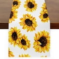 thumbnail image 1 of Sunflower Pattern Table Runner Linen Style 13x90 Inches Rustic Farmhouse Table Runner Kitchen Dining Table Decoration for Wedding Birthday Party Christmas, 1 of 6