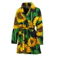 thumbnail image 1 of Sunflower Pattern Women Bathrobe One Size Univeral Fits Fashion Lightweight Plush Fleece Long Robe For Women, 1 of 3